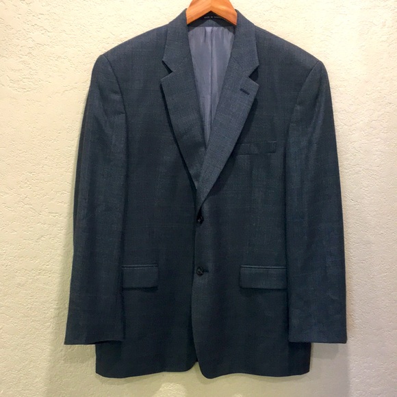 Ralph Lauren Other - Ralph Lauren Men Silk Wool Blend Blazer Suit Jacket Sz 46R Blue